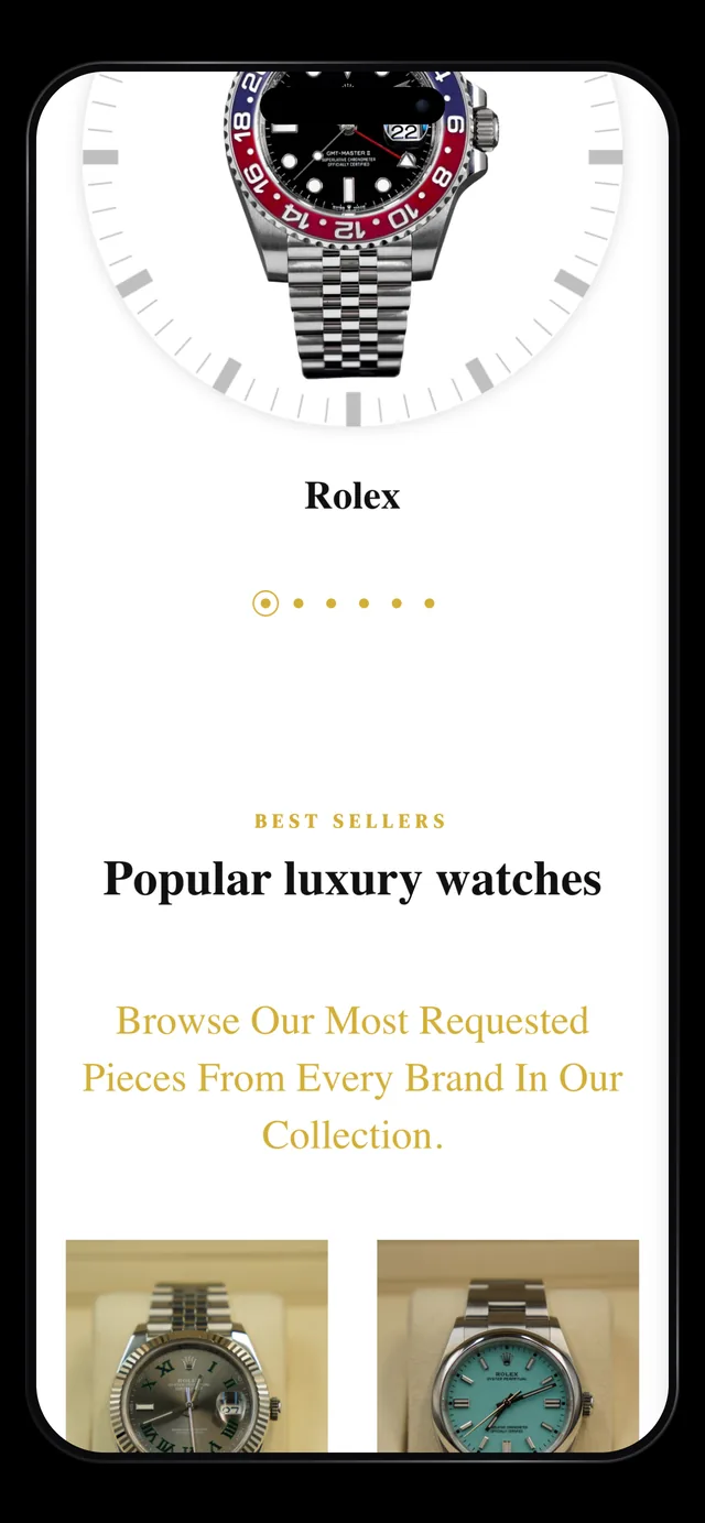 Premier Jewelers brand and best seller listings on a phone
